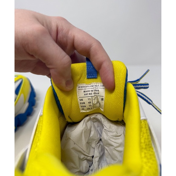 Balenciaga Track LED Sneaker Yellow/Blue Size 12 US 45 EU - Picture 7 of 10